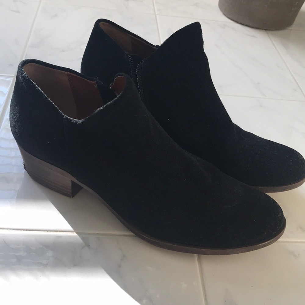 Lucky Brand Black Suede Booties